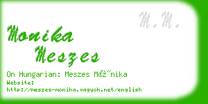 monika meszes business card